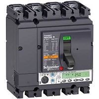 Автоматический выключатель 4П M5.2E 160A NSX250R(200кА при 415В, 45кА при 690B) | код. LV433521 | Schneider Electric 
